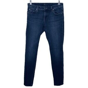 Kut from the Kloth Skinny Jeans sz 4 * Diana Dark Wash Distressed Stretch Denim